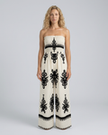 Lilia | Strapless Jumpsuit with Wide-Leg Trousers