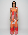 Rowena | Printed Wide-Leg Jumpsuit with Side Pockets