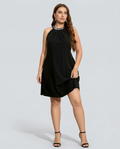 Natalie | Mini Dress with Embellished Halter Neck