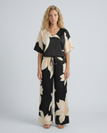 Darcy | Floral Print Jumpsuit with Wide-Leg Trousers