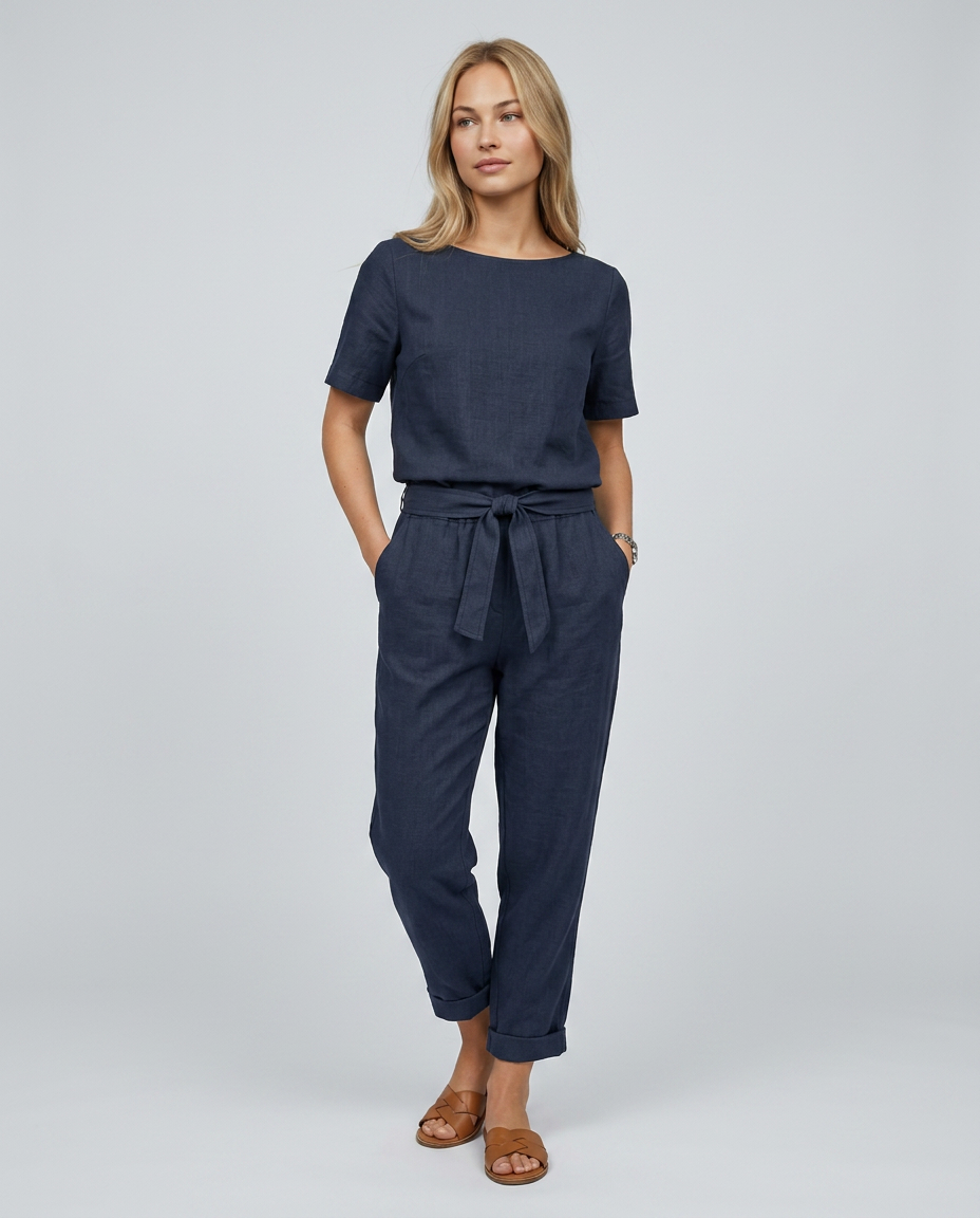 Mavis | Two-Piece Jumpsuit Set with Tapered Trousers