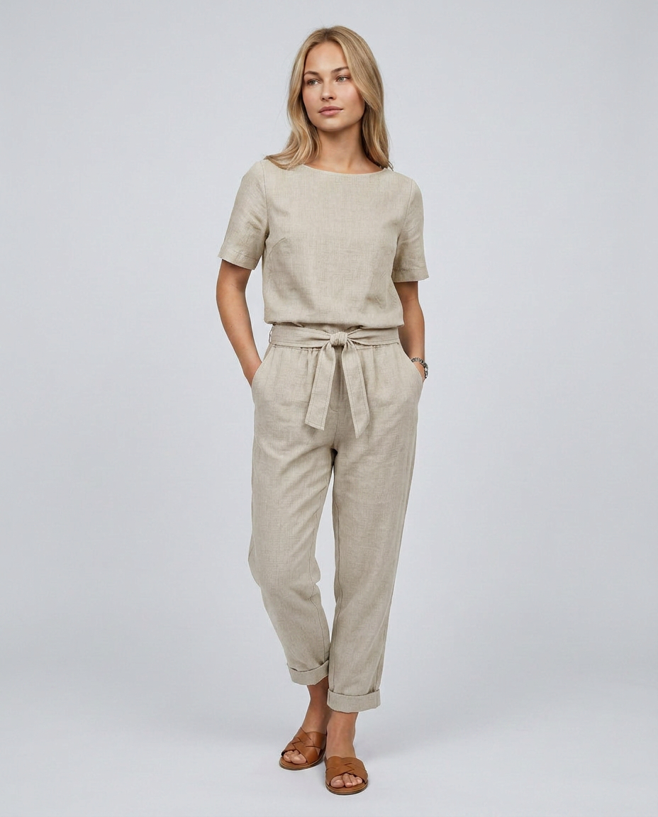Mavis | Two-Piece Jumpsuit Set with Tapered Trousers