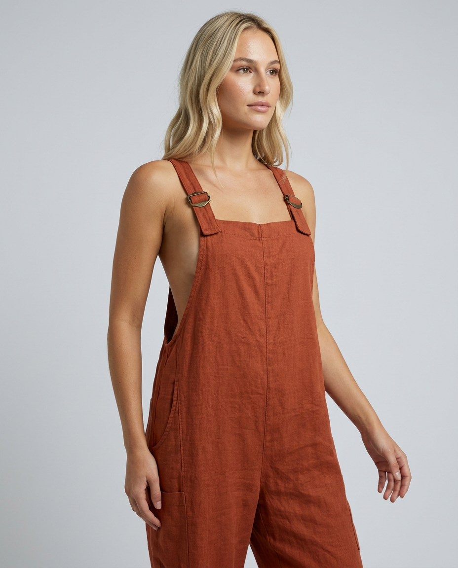 Coleen | Wide-Leg Jumpsuit with Adjustable Buckle Straps