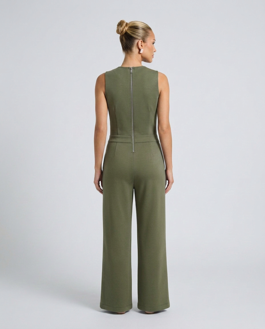 Susie | Sleeveless Jumpsuit with Tie Waist