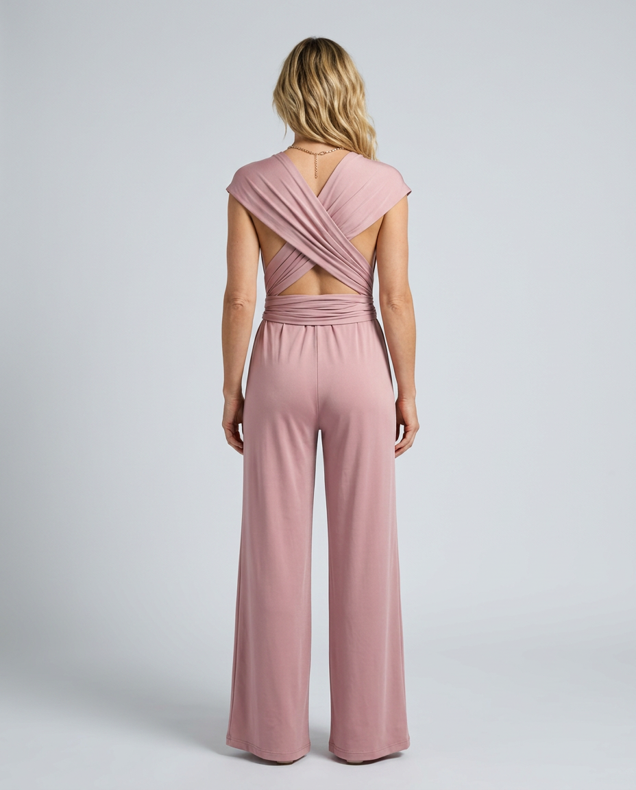 Karin | Wide-Leg Jumpsuit with Wrap Back