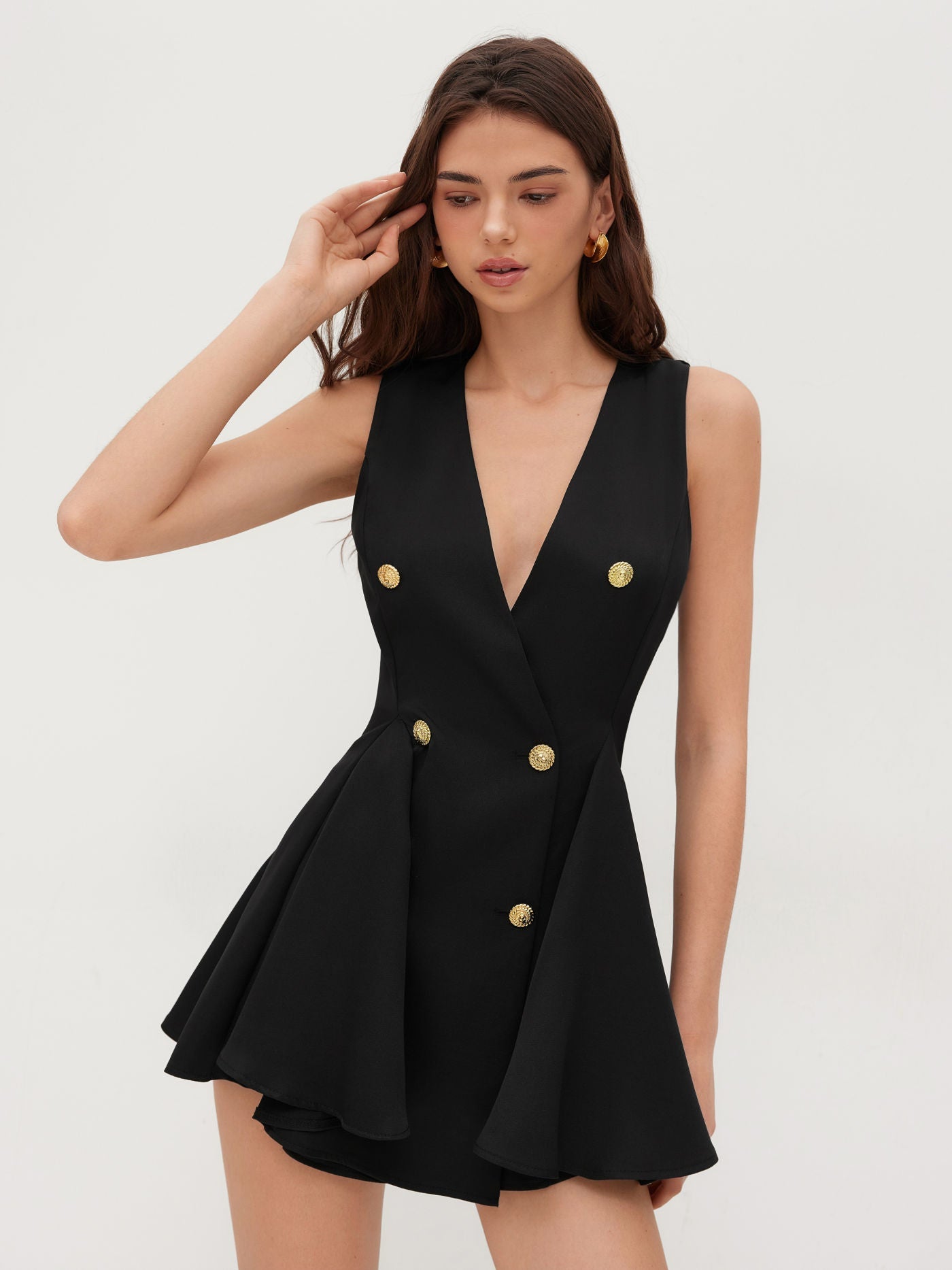 Camila | Mini Dress with Double-Breasted Design