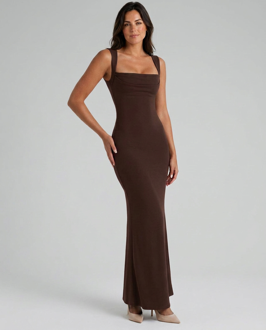 Serena | Bordeaux Maxi Dress