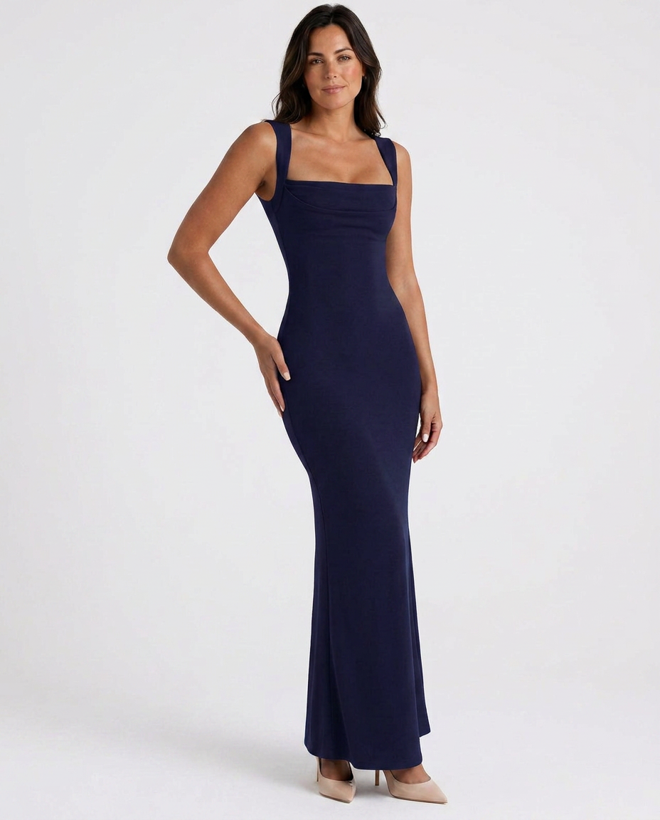 Serena | Bordeaux Maxi Dress
