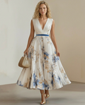 Jessie | Floral Maxi in Blue & White
