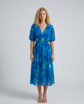 Ivy | Floral Print Flowing Midi