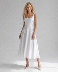 Marie | A-Line Midi Summer Wedding Guest Dress