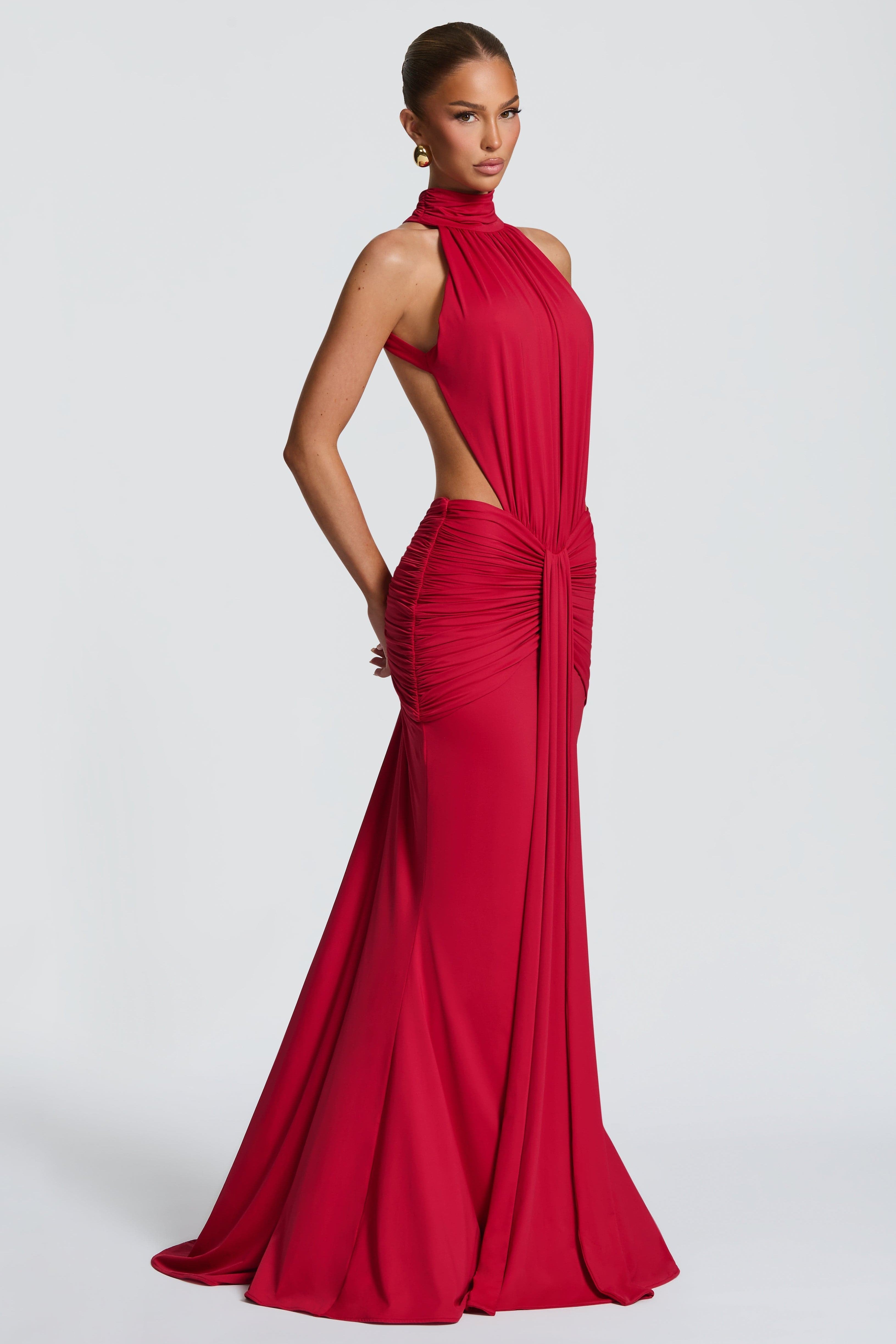 Paige | Gathered Backless Maxi Dress