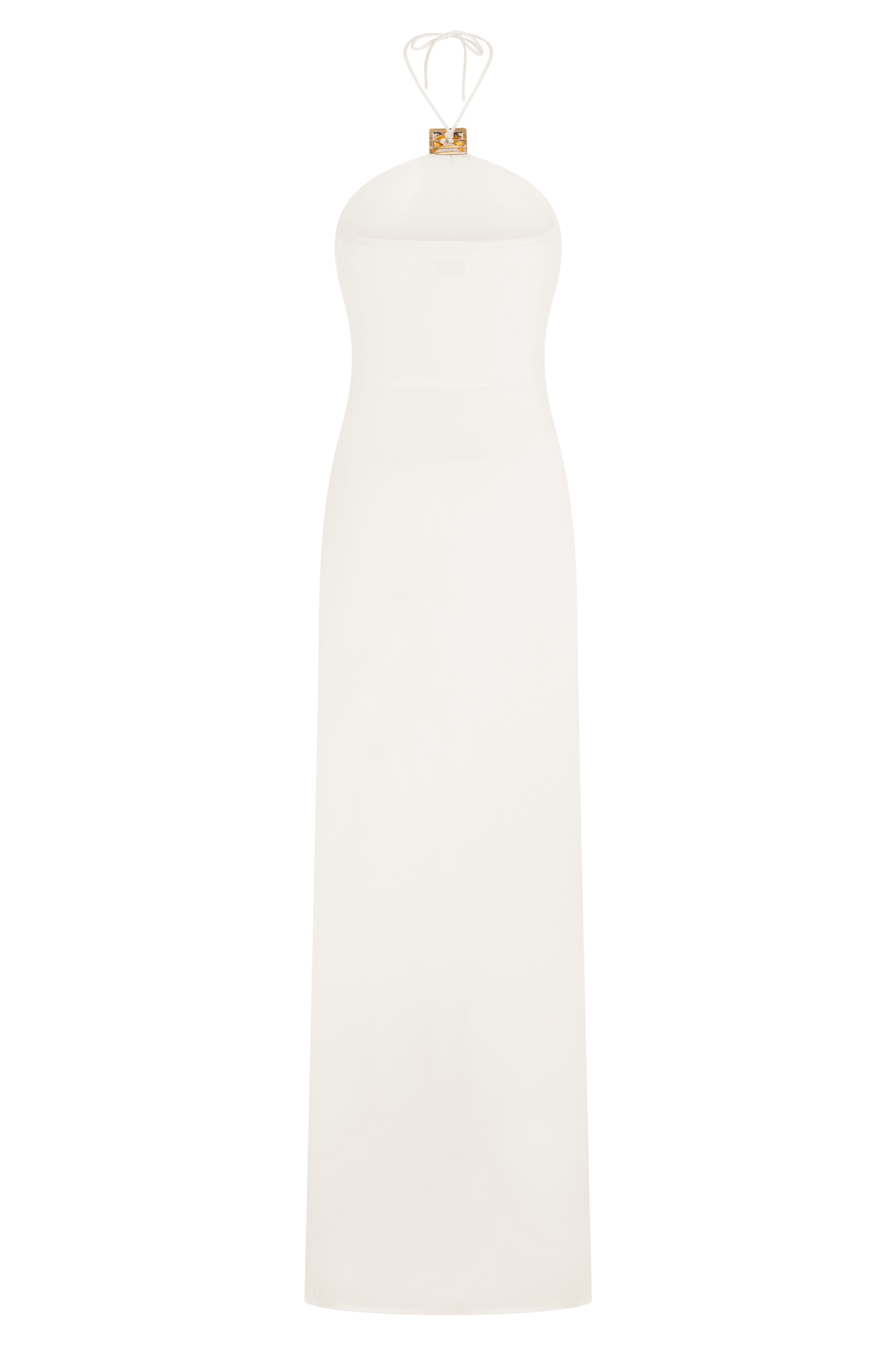 Amara | Metal Detail Halter Neck Maxi Dress