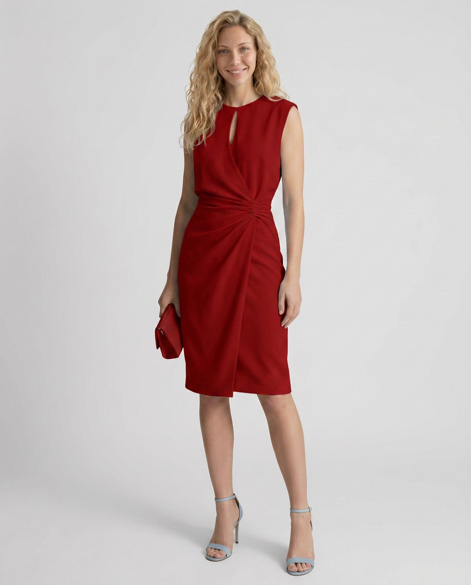 Vera | Retro High Waist Midi Dress
