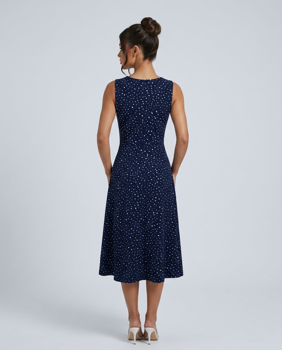 Dotty | Fit & Flare Polka Dot Midi