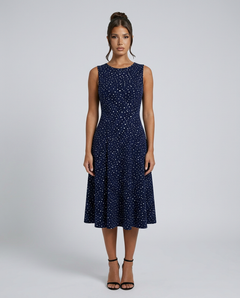 Dotty | Fit & Flare Polka Dot Midi