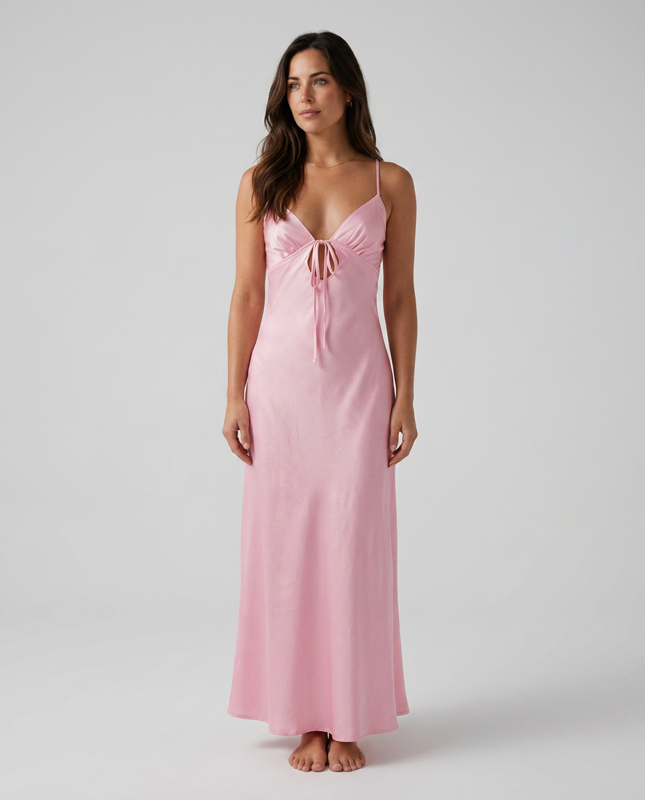 Jadira | Scarf Detail Wedding Guest Maxi Dress
