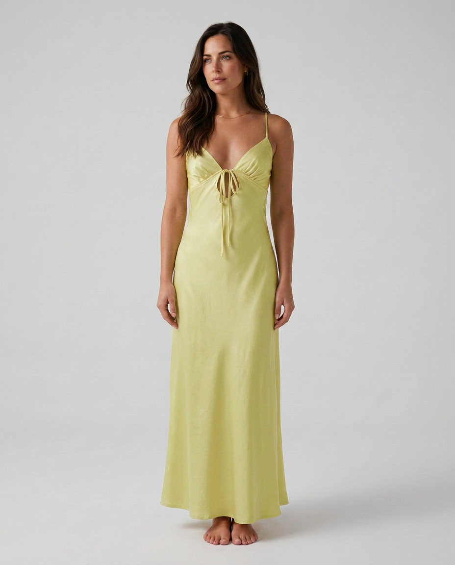 Jadira | Scarf Detail Wedding Guest Maxi Dress