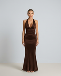Vivienne | Draped A-Line Maxi Dress