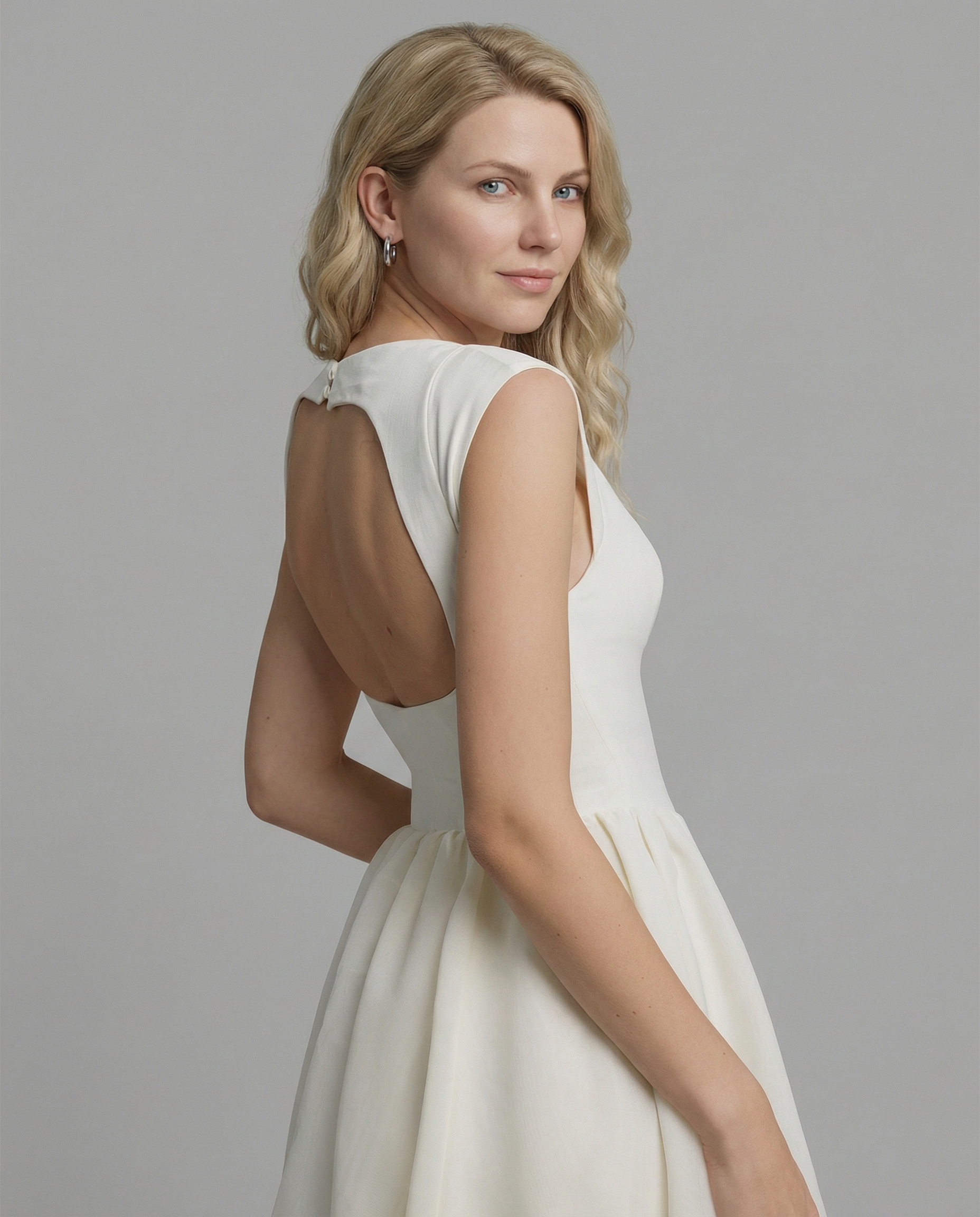 Hazel | Open-Back Midi Dress