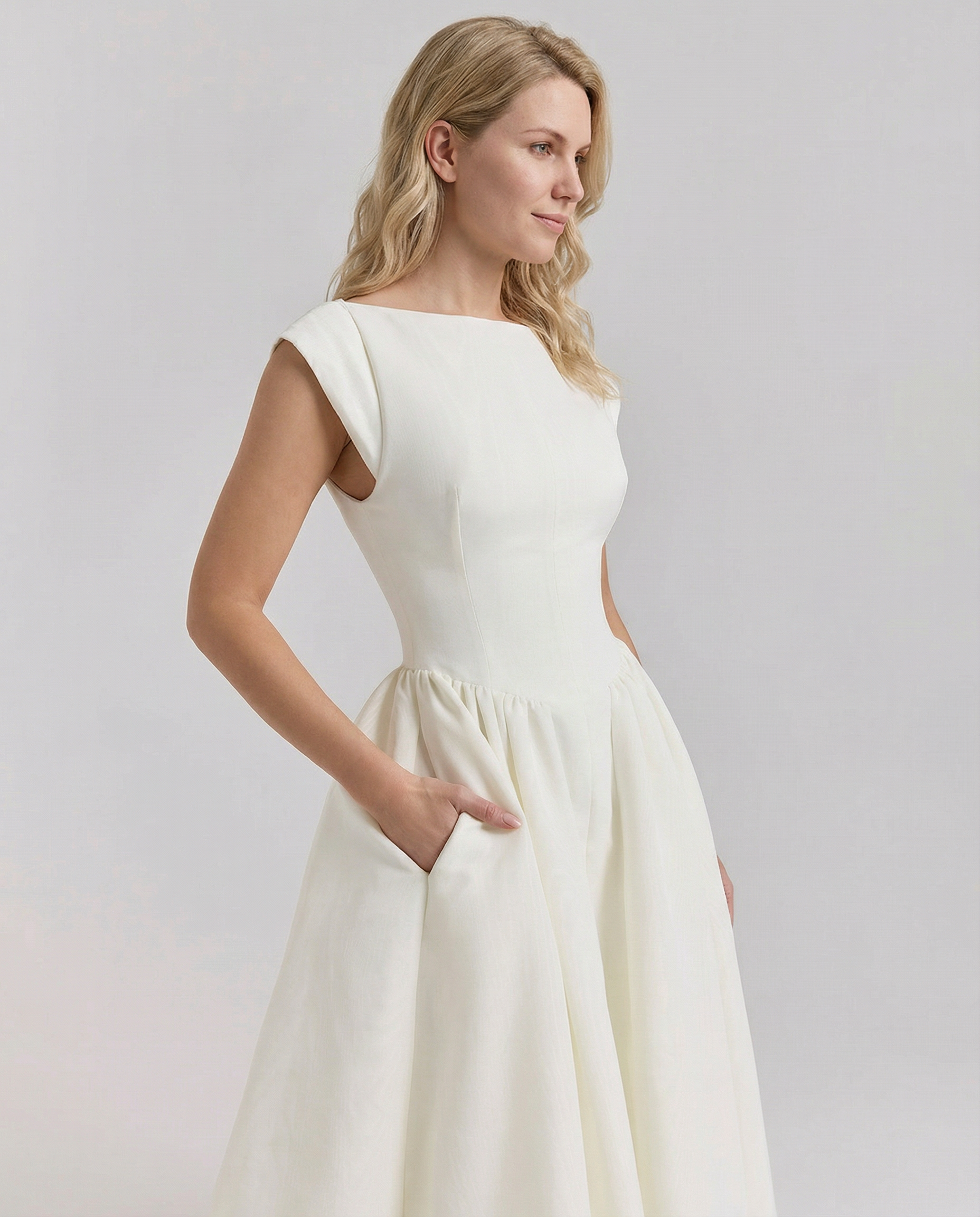 Hazel | Open-Back Midi Dress
