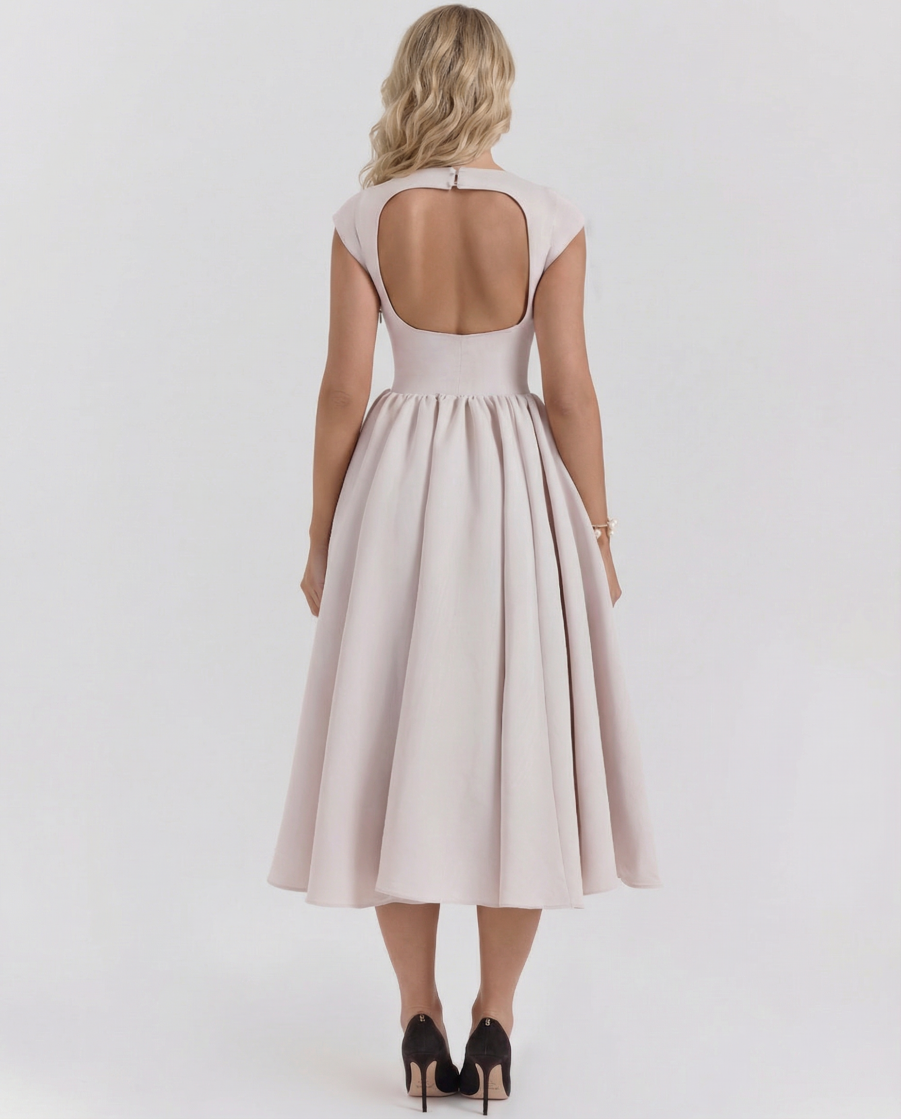 Hazel | Open-Back Midi Dress