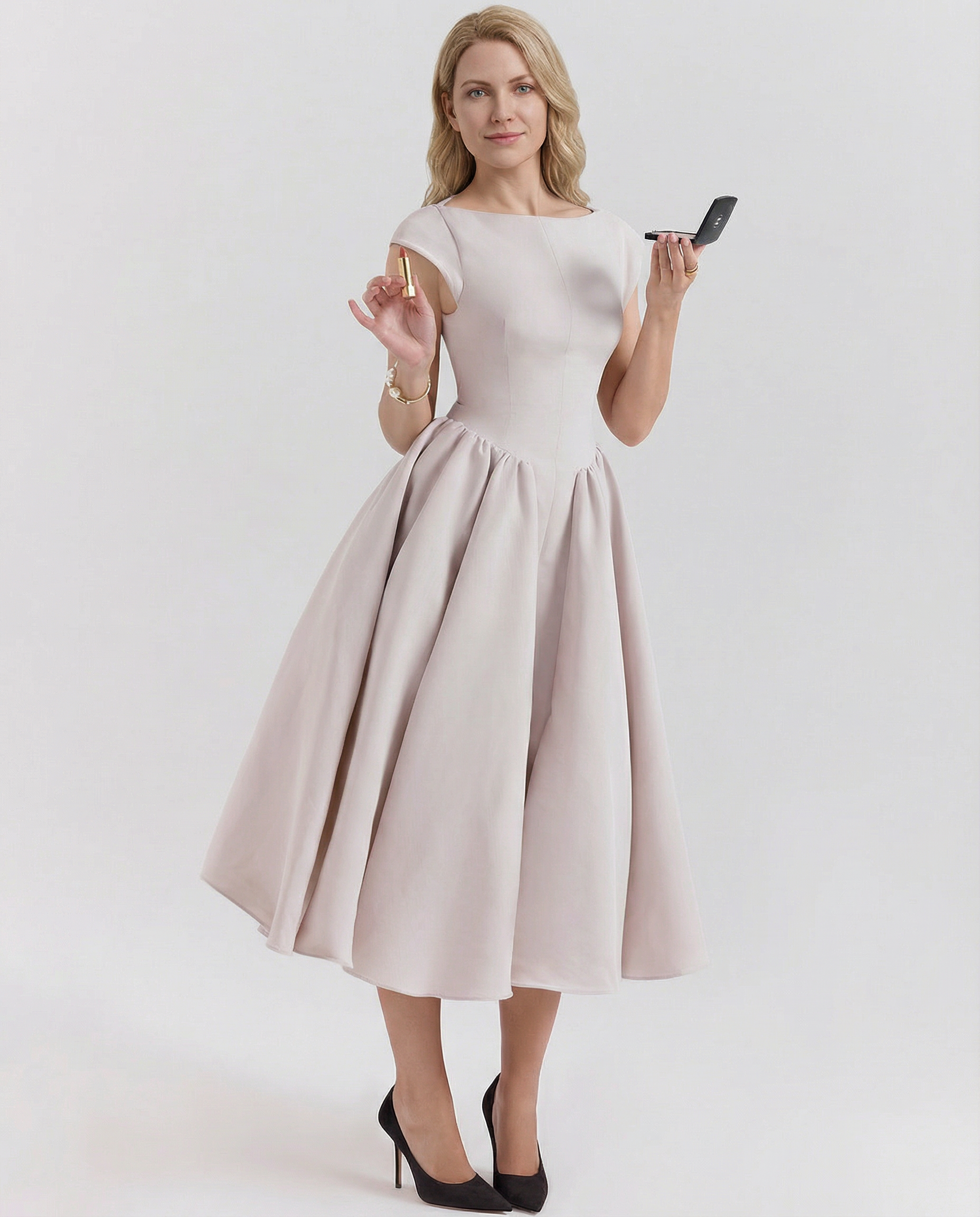 Hazel | Open-Back Midi Dress