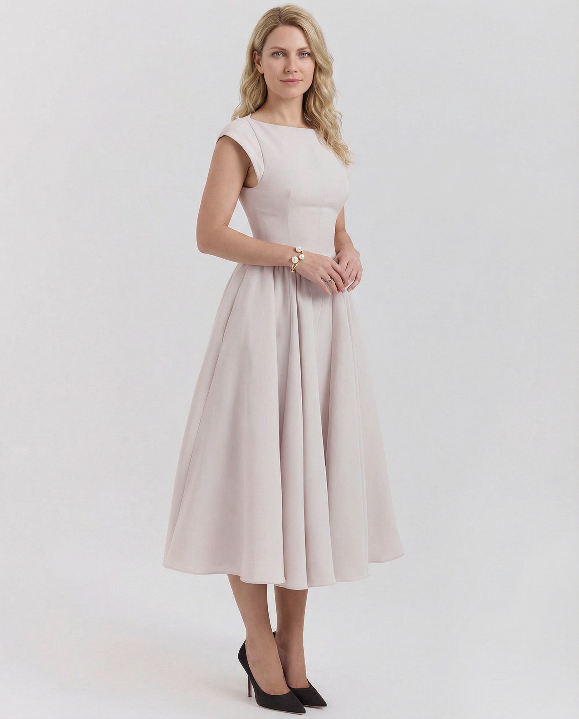 Hazel | Open-Back Midi Dress