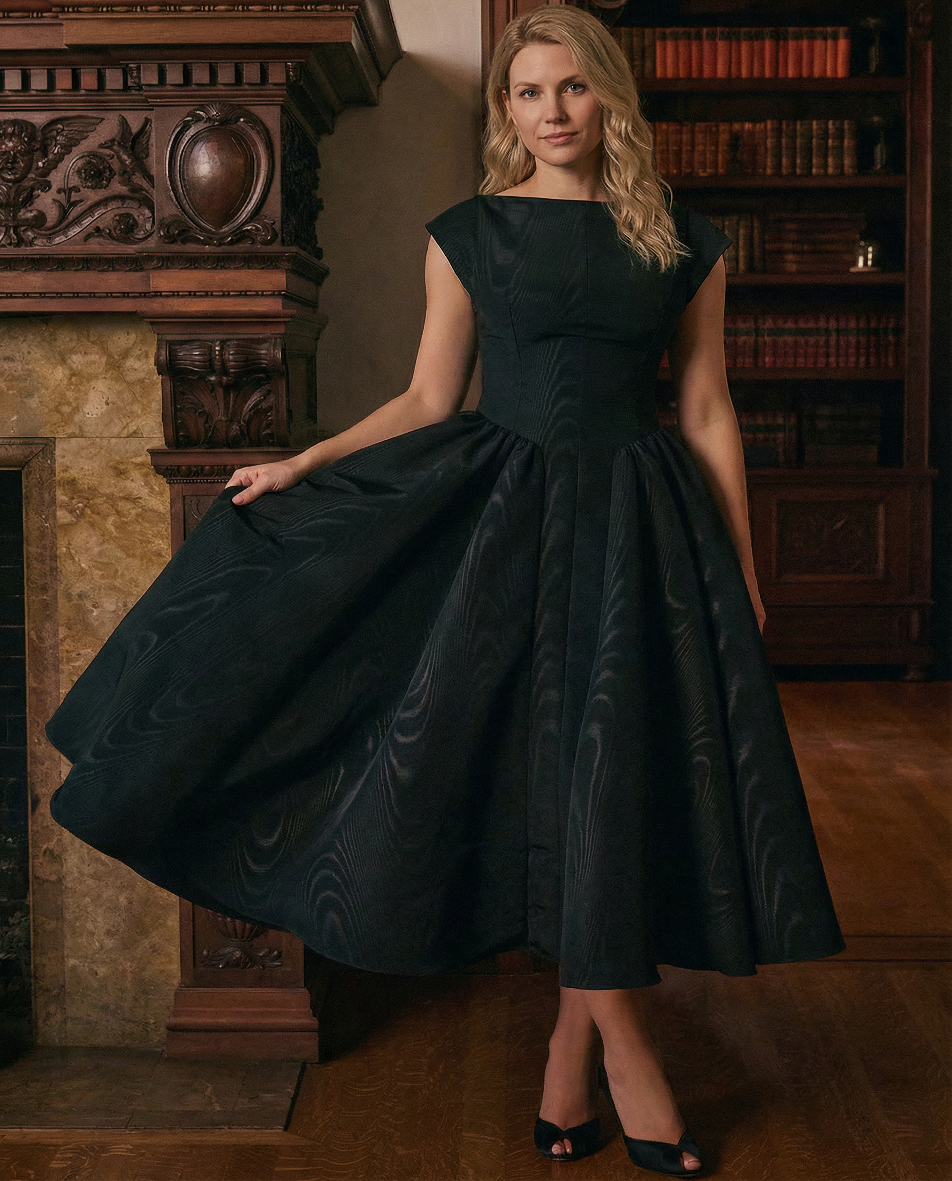 Hazel | Open-Back Midi Dress