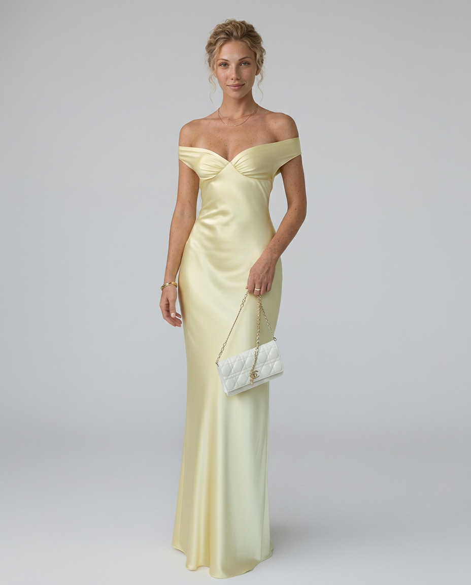 Harlow | Off-Shoulder Fitted Maxi Dress
