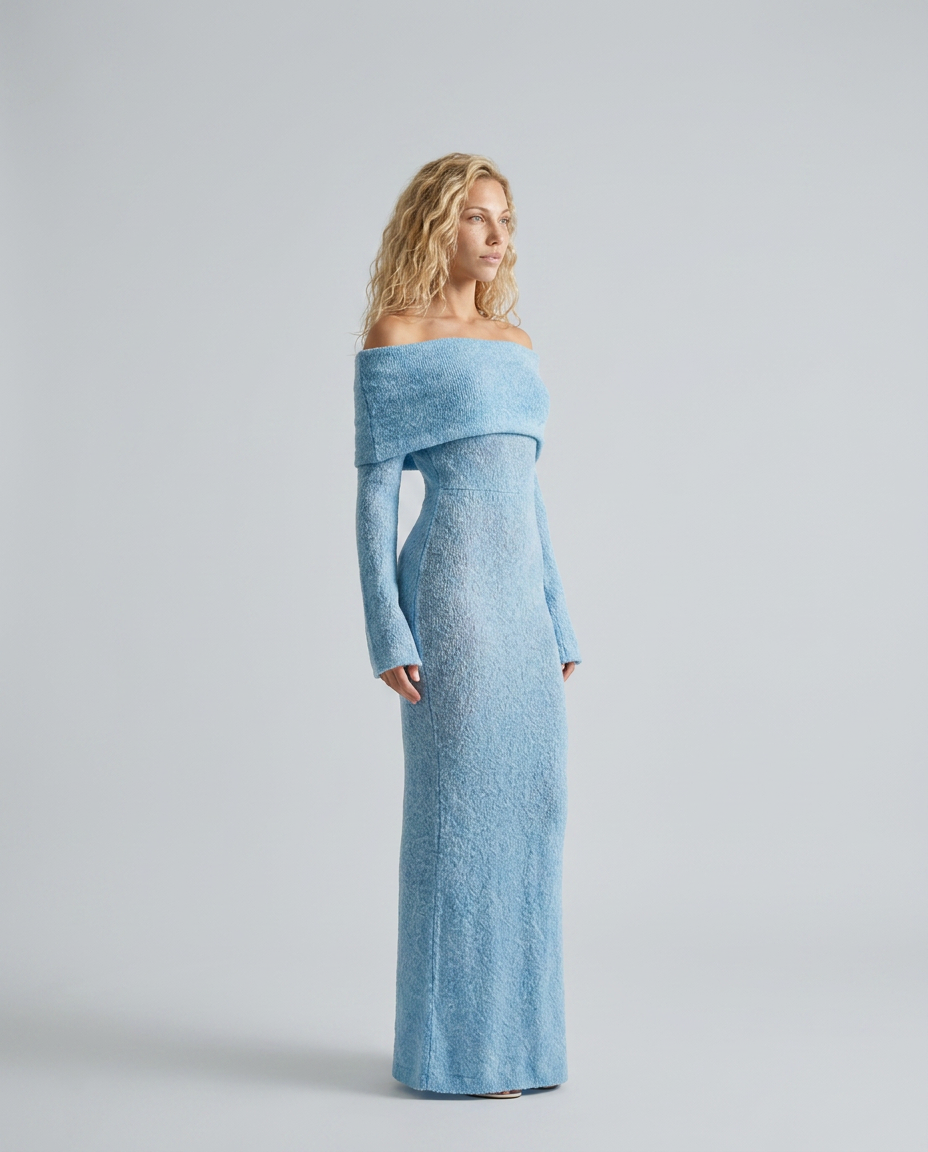 Priya | Off-Shoulder Fitted Maxi Dress