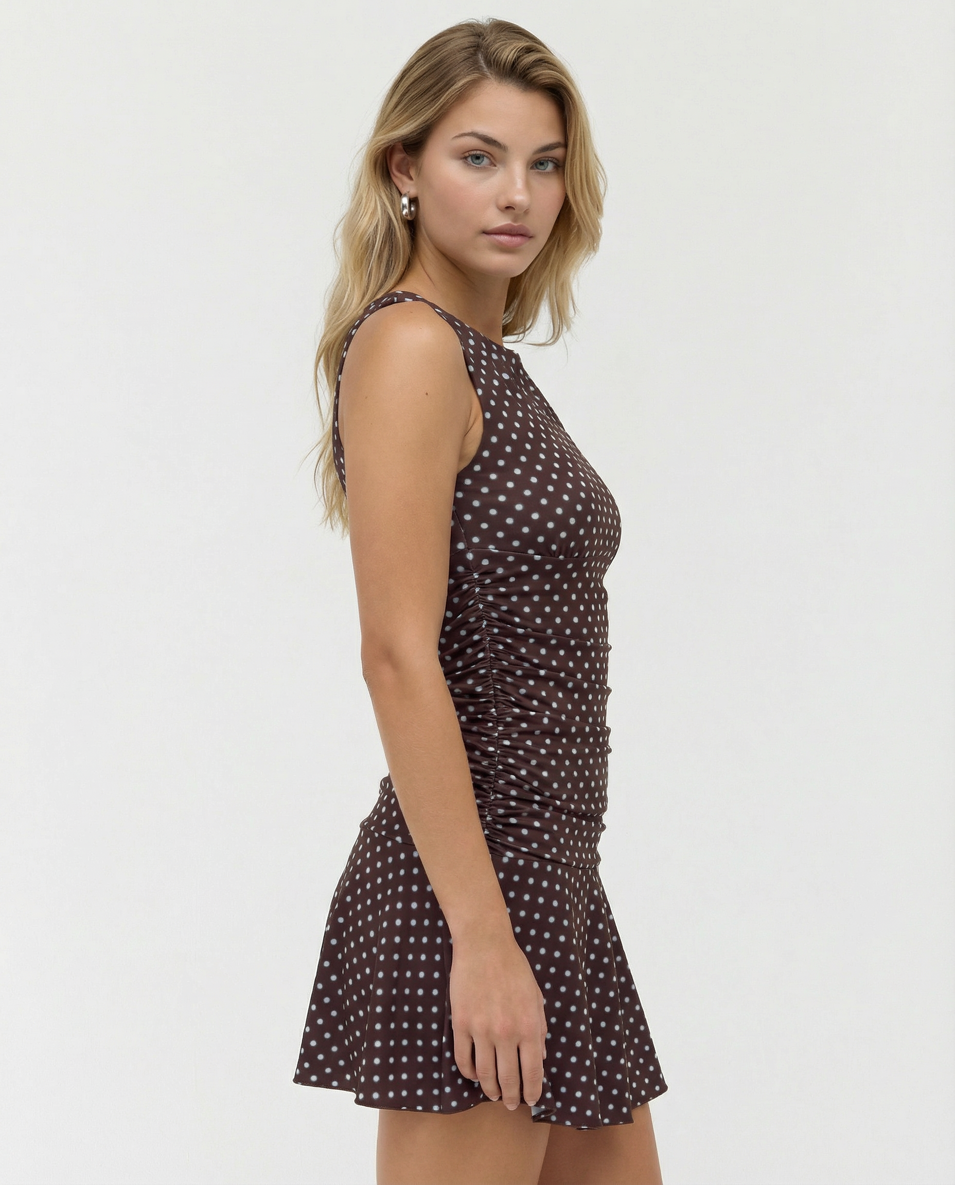 Susana | Polkadot Sleeveless Mini Dress