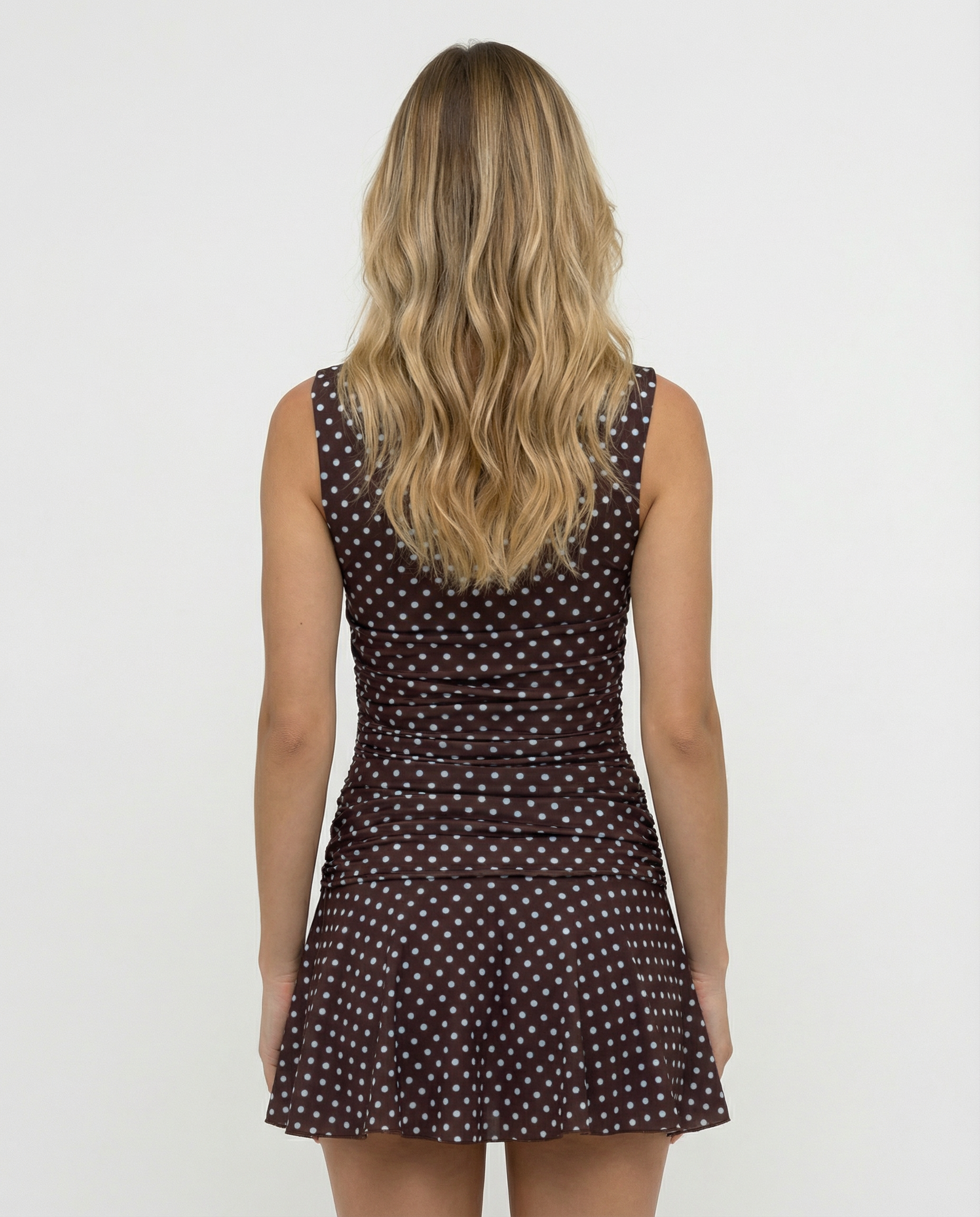 Susana | Polkadot Sleeveless Mini Dress