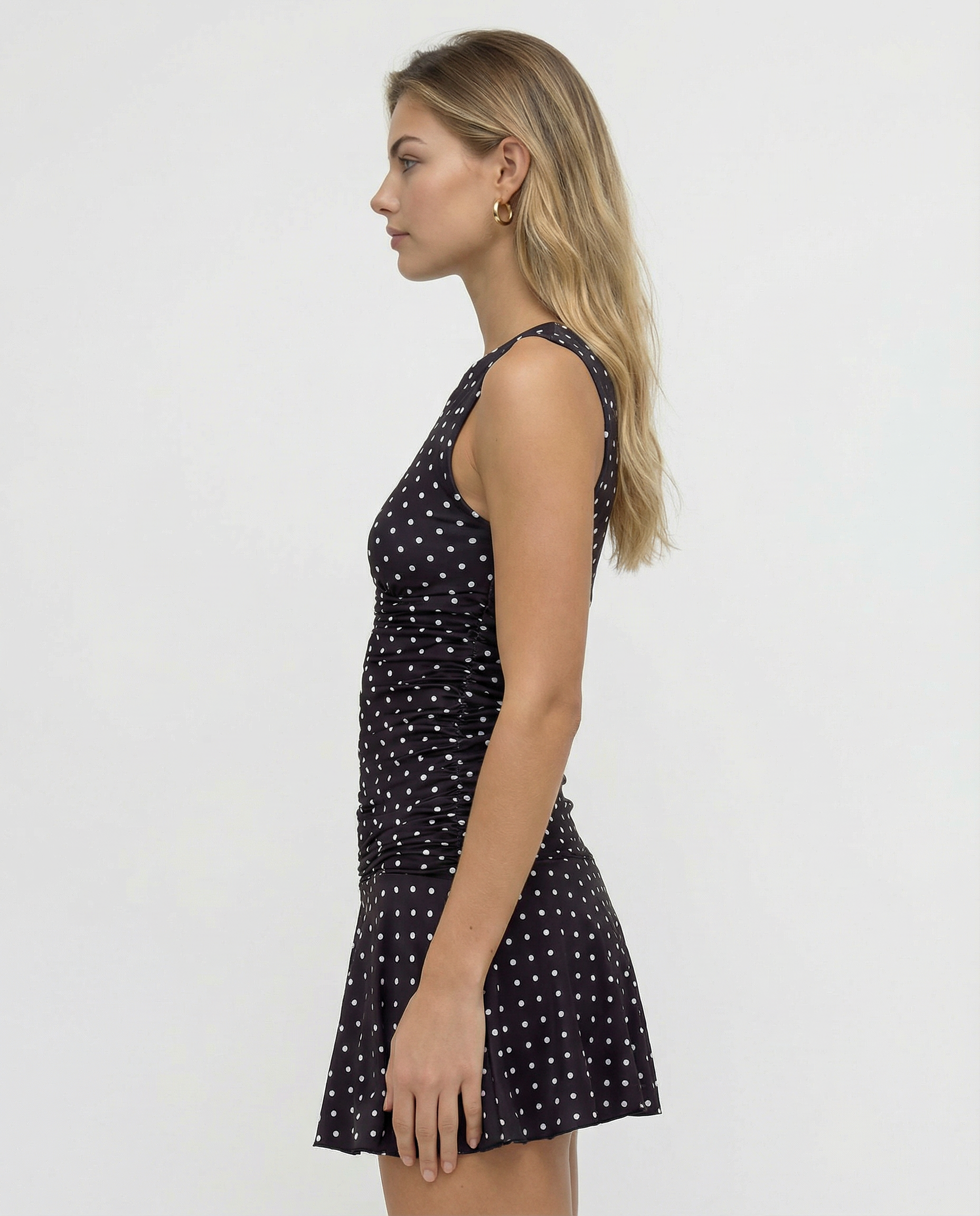 Susana | Polkadot Sleeveless Mini Dress
