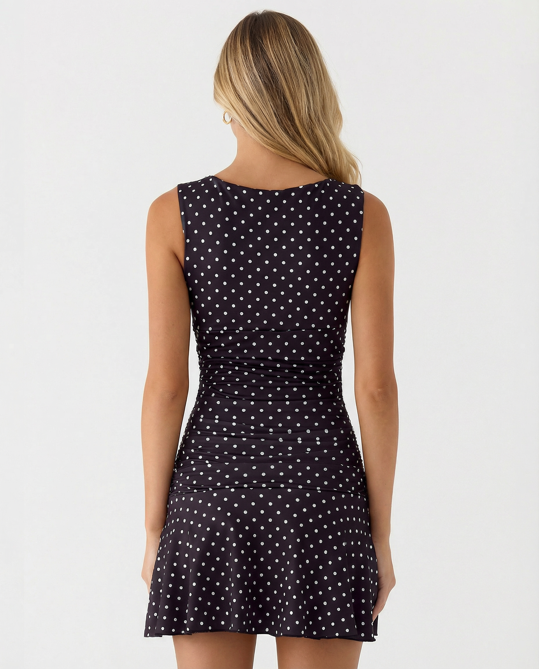 Susana | Polkadot Sleeveless Mini Dress