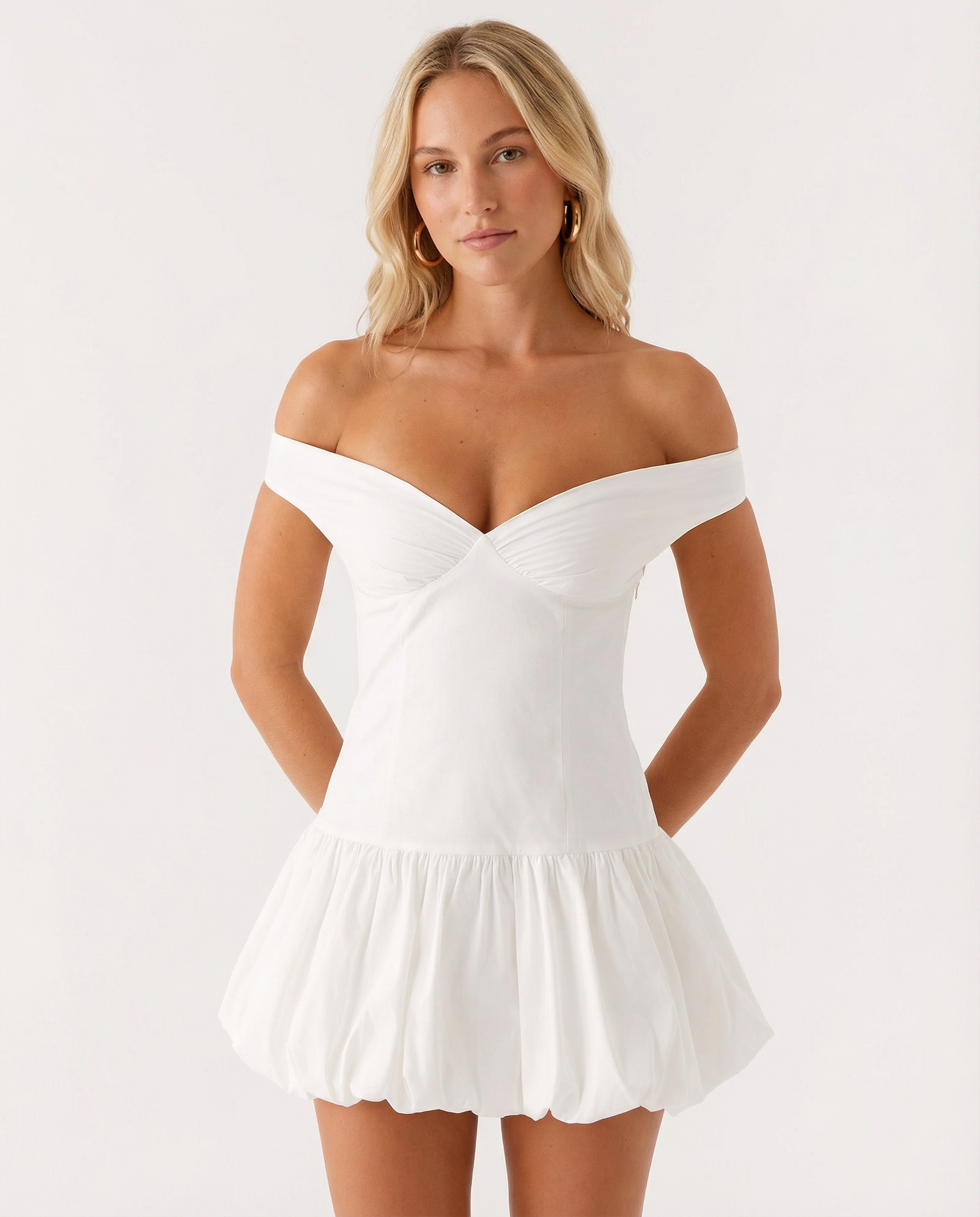 Cynthia | Off Shoulder Sleeveless Mini Dress