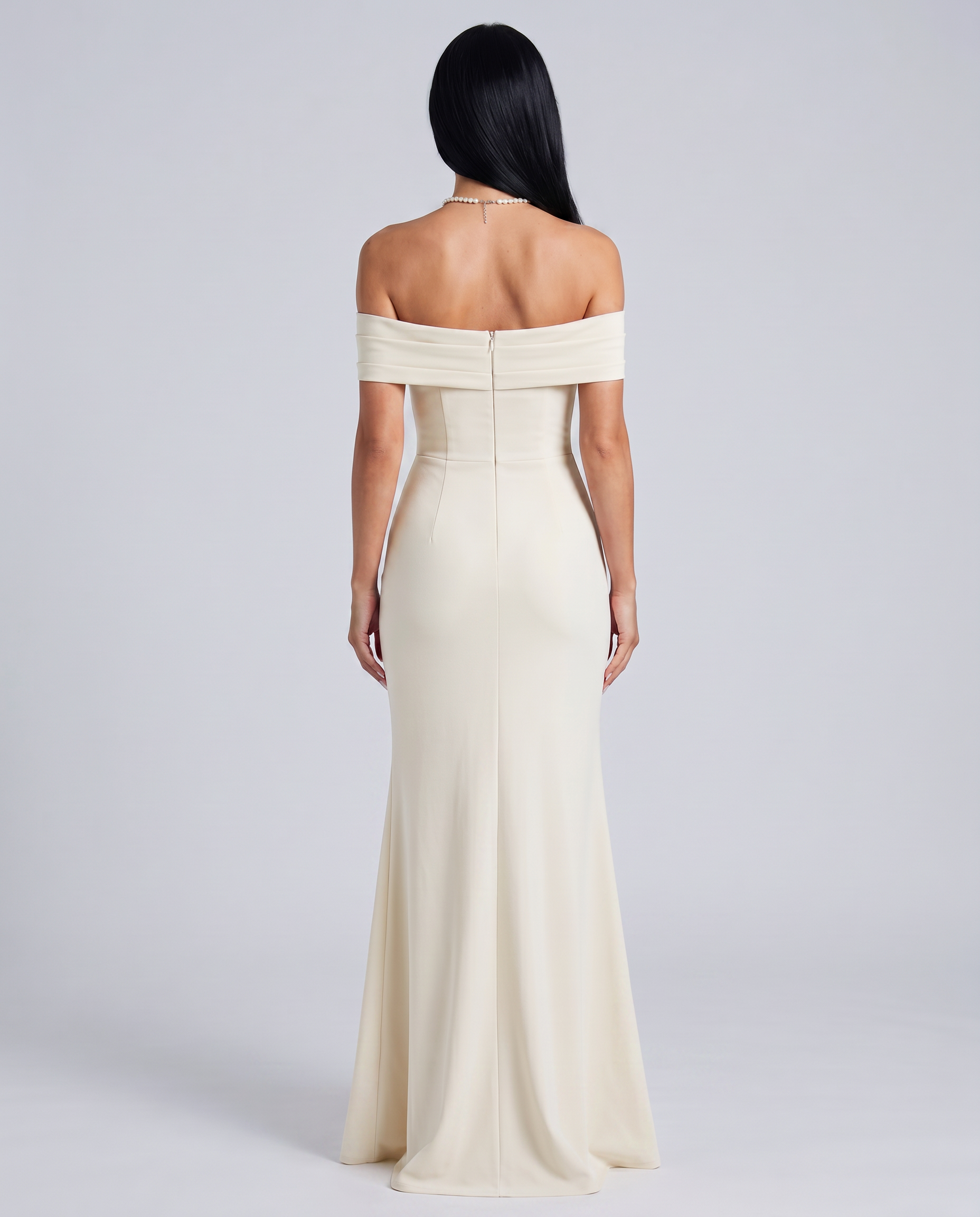 Miriam | Maxi Dress with Off Shoulder and High Slit