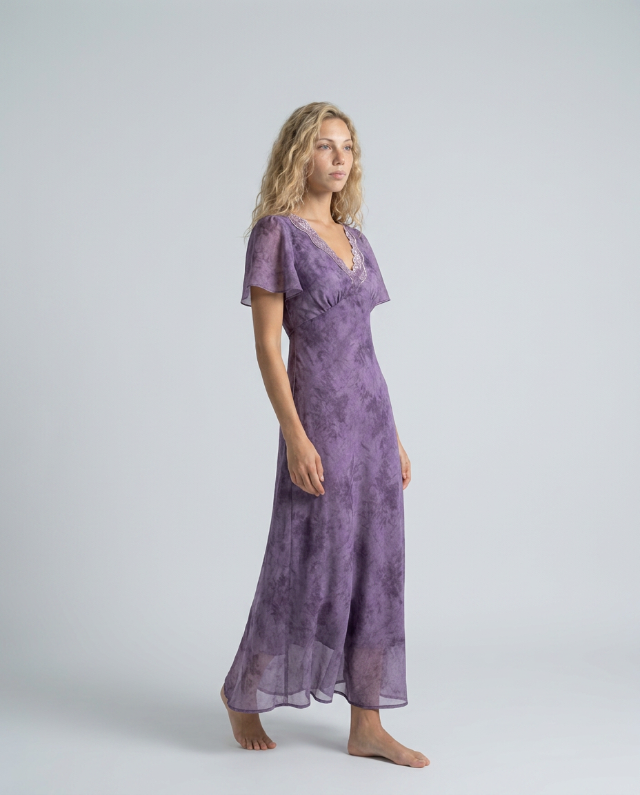 Lavinia | Butterfly Sleeve Floral Midi Dress