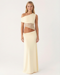 Edna | One-Shoulder Lace Cutout Maxi Dress