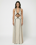 Valerie | Maxi Dress with Halter Cut-Out Detail