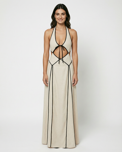 Valerie | Maxi Dress with Halter Cut-Out Detail