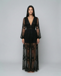 Maxine | Lace Maxi Dress with Long Sleeves