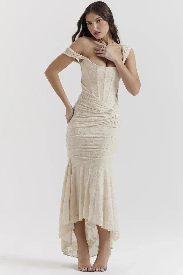 Lara | Maxi Dress with Floral Texture
