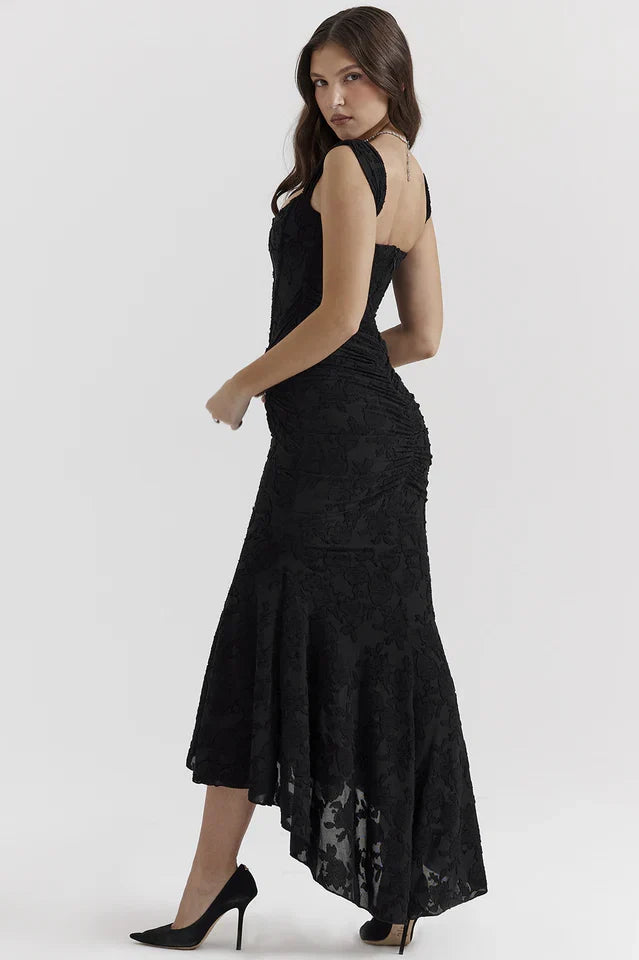 Lara | Maxi Dress with Floral Texture
