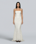 Neva | Maxi Dress with Lace-Up Back and Fitted Silhouette
