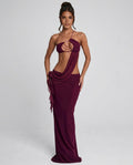 Verity | 3D Floral Beaded Mesh Maxi Dress