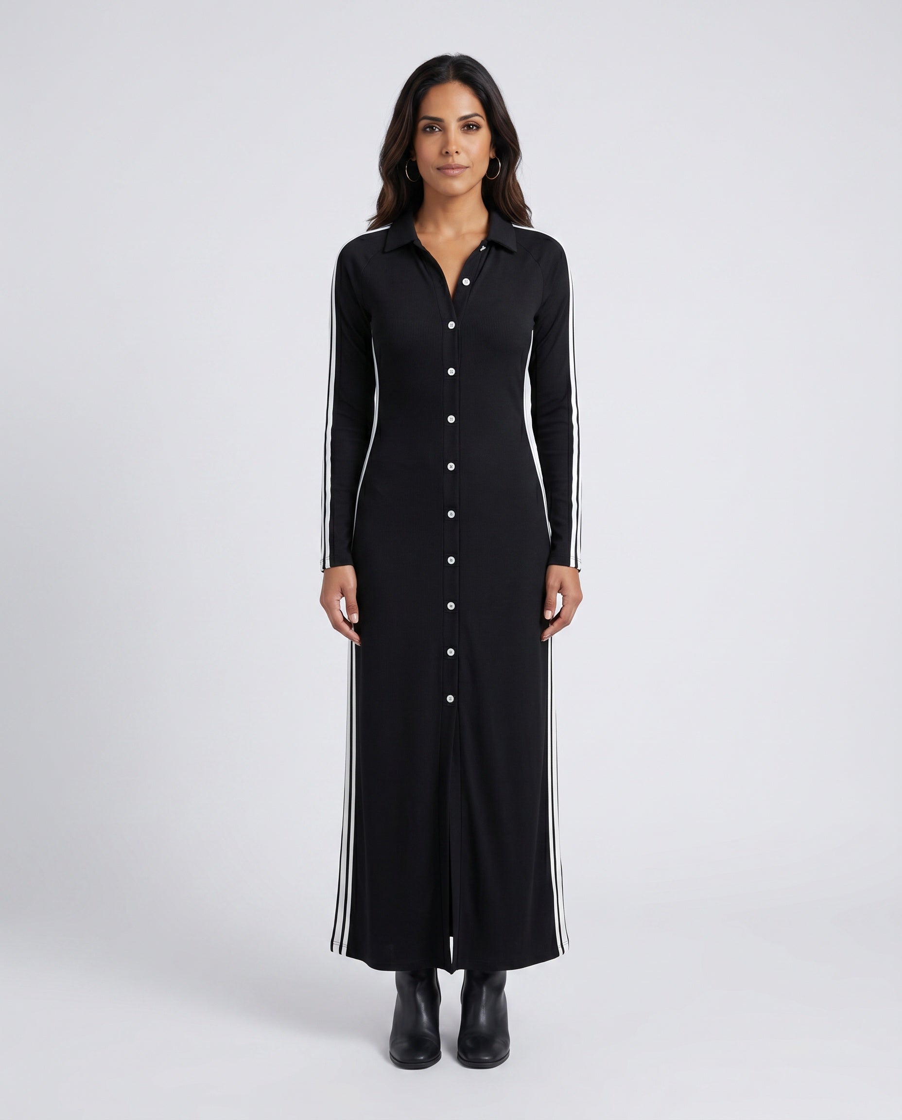 Tatum | Striped Button-Front Maxi Dress