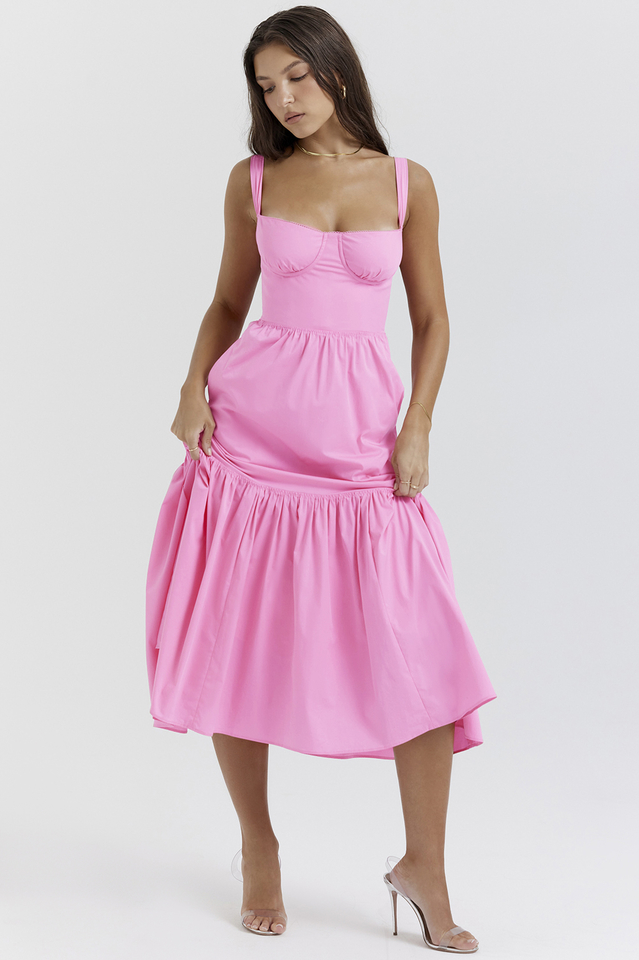 Elia | Midi Sundress with Sweetheart Neckline