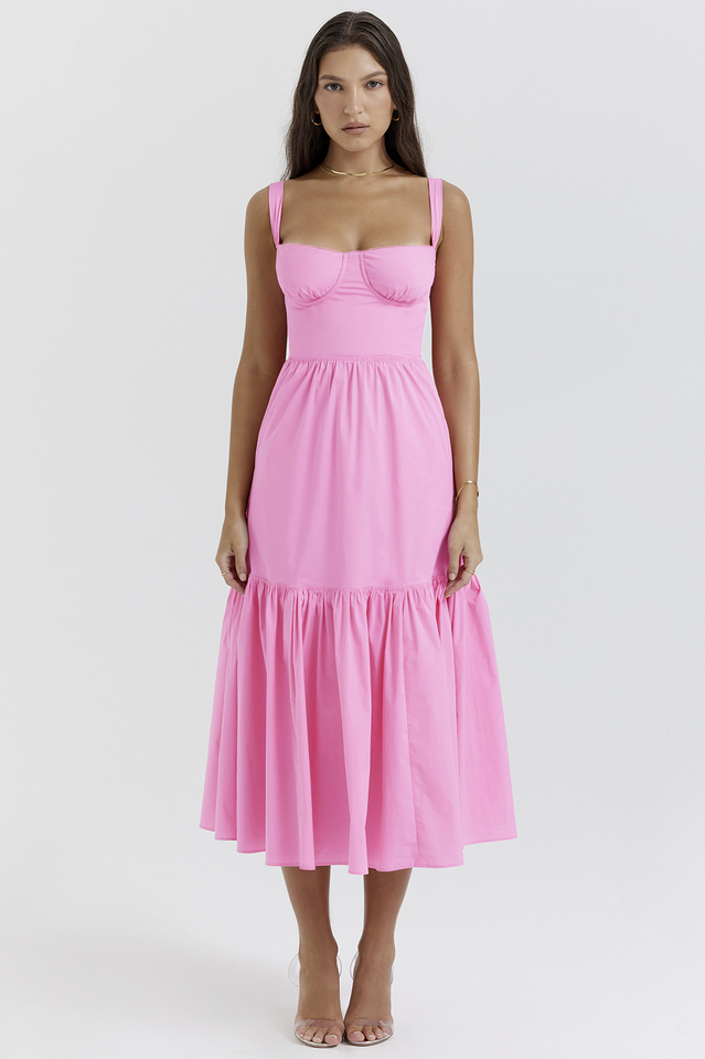 Elia | Midi Sundress with Sweetheart Neckline