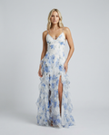 Bella | Ruffled Floral Print Maxi Dress